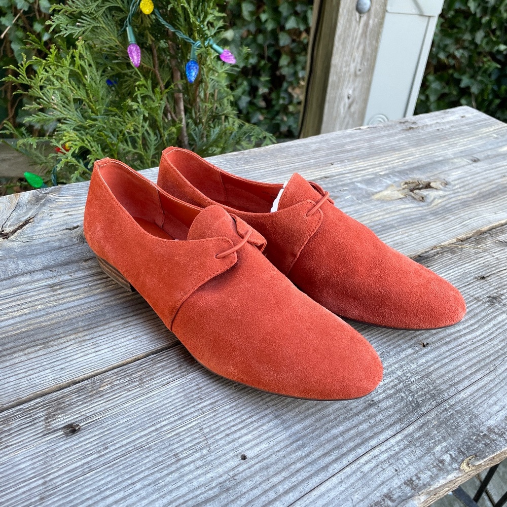 Size 7.5 M Kate Spade Orange Suede SATURDAY Womens Shoes